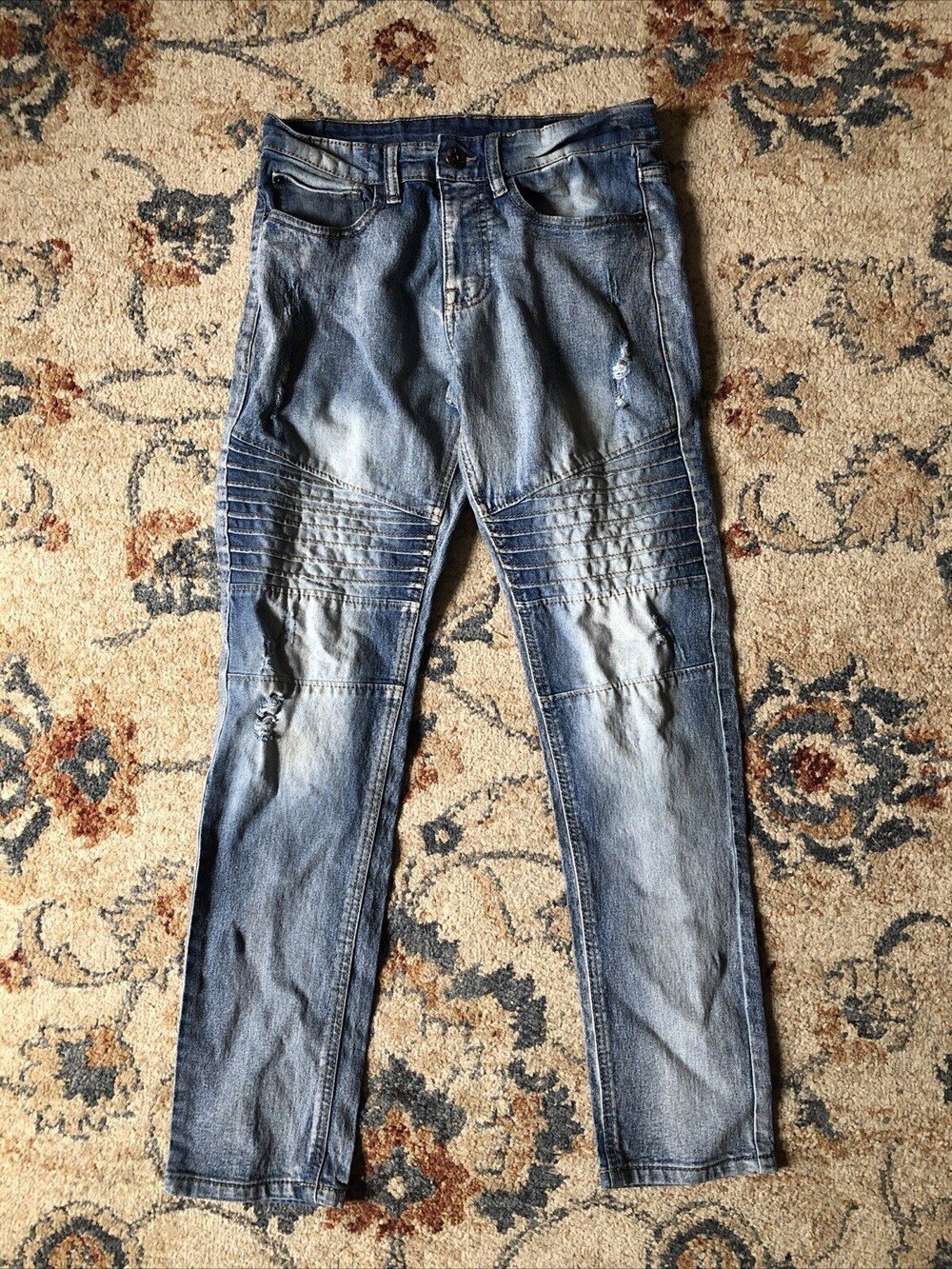 Southpole Mens Skinny Jeans Size 29 x 30 Distressed Denim